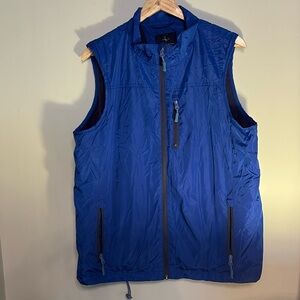 Tailorbyrd Blue Fleece Lined Golf Vest Small